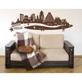 Red 59in x 20in Cityscape Wall Decal W82004
