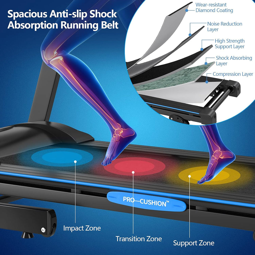 Folding Treadmill with 12 Preset Program and LCD Monitor Z625941