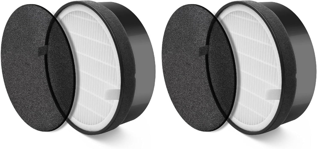 True HEPA Air Filter with Carbon Pre Filter Replacement, 4 Pack W6051