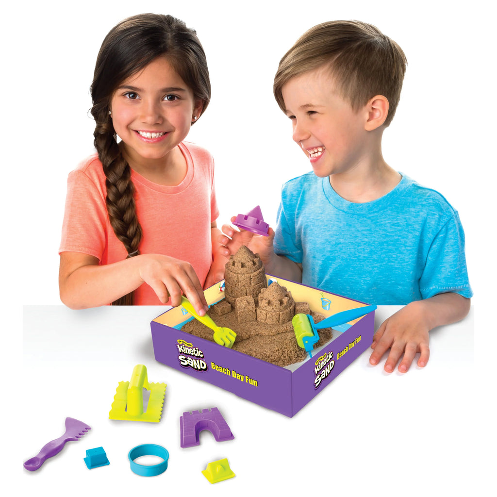 12 oz. All-Natural Kinetic Beach Sand Playset with Castle Molds F8247