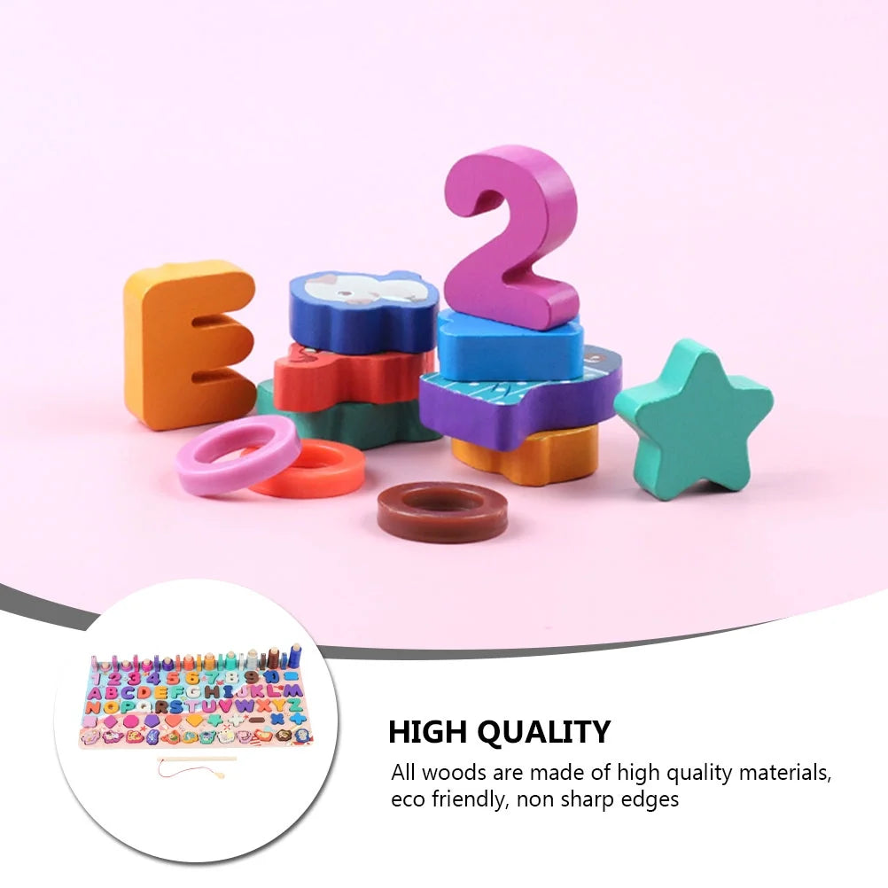 Wooden Magnetic Fishing Toy Game W5666