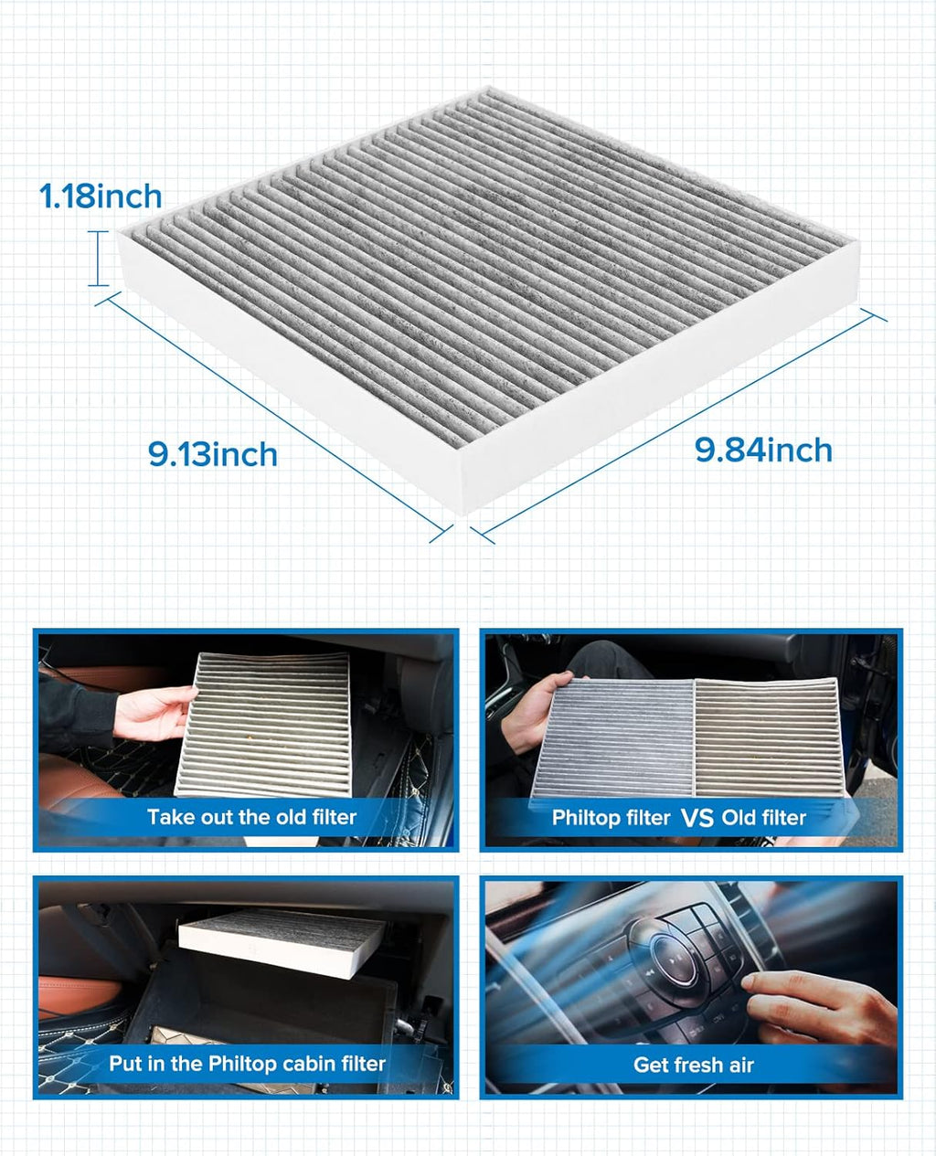Cabin Air Filter with Activated Carbon S4147