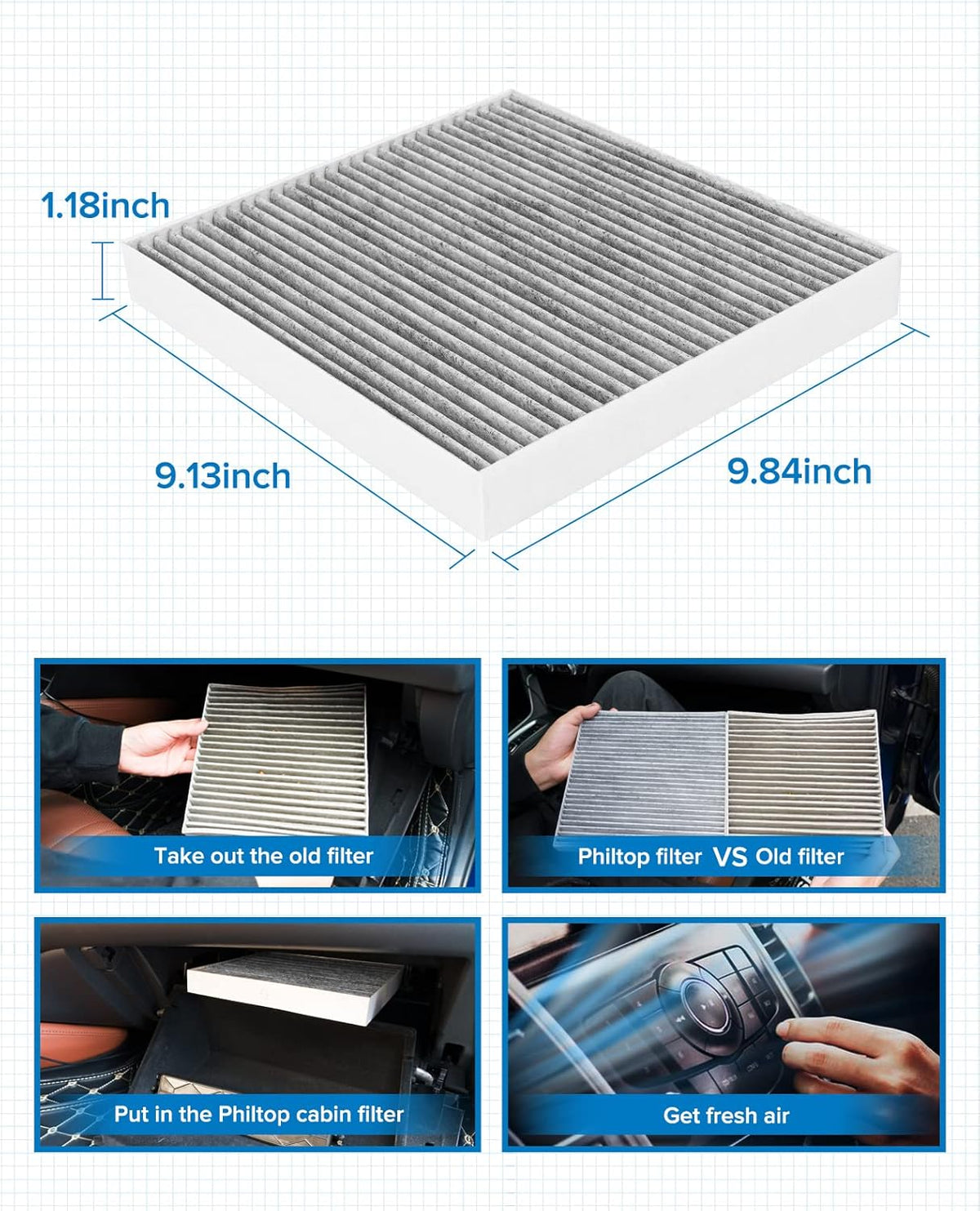 Cabin Air Filter with Activated Carbon S4147