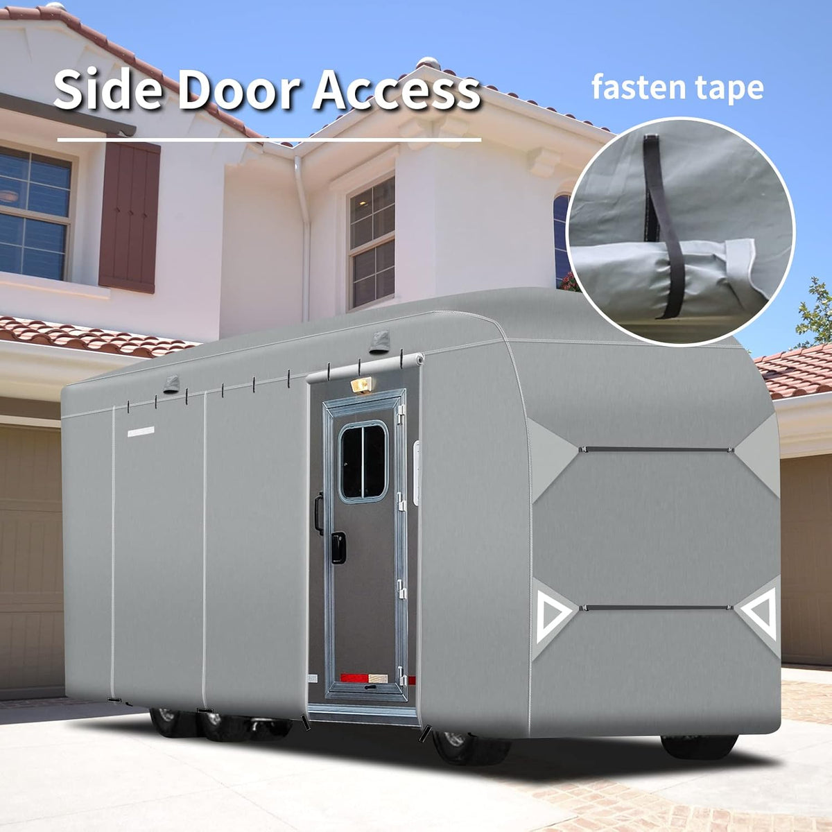 Class A RV Cover for 40-43’ with Side Door Access A330203