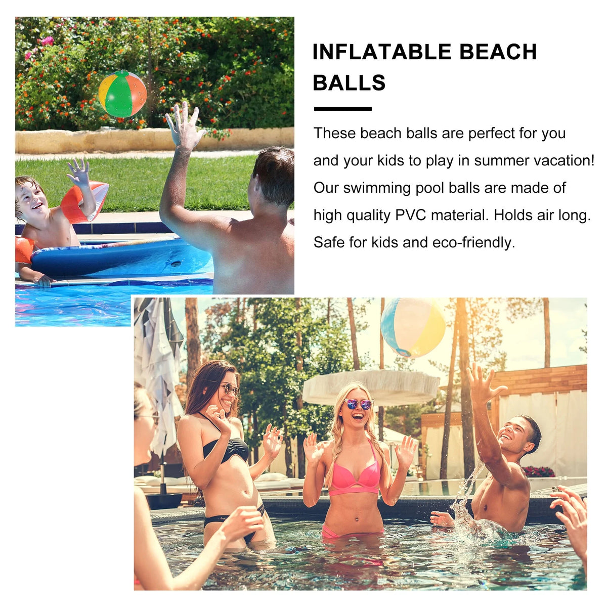12 Pcs Inflatable Beach Balls Pool Toys Y7193