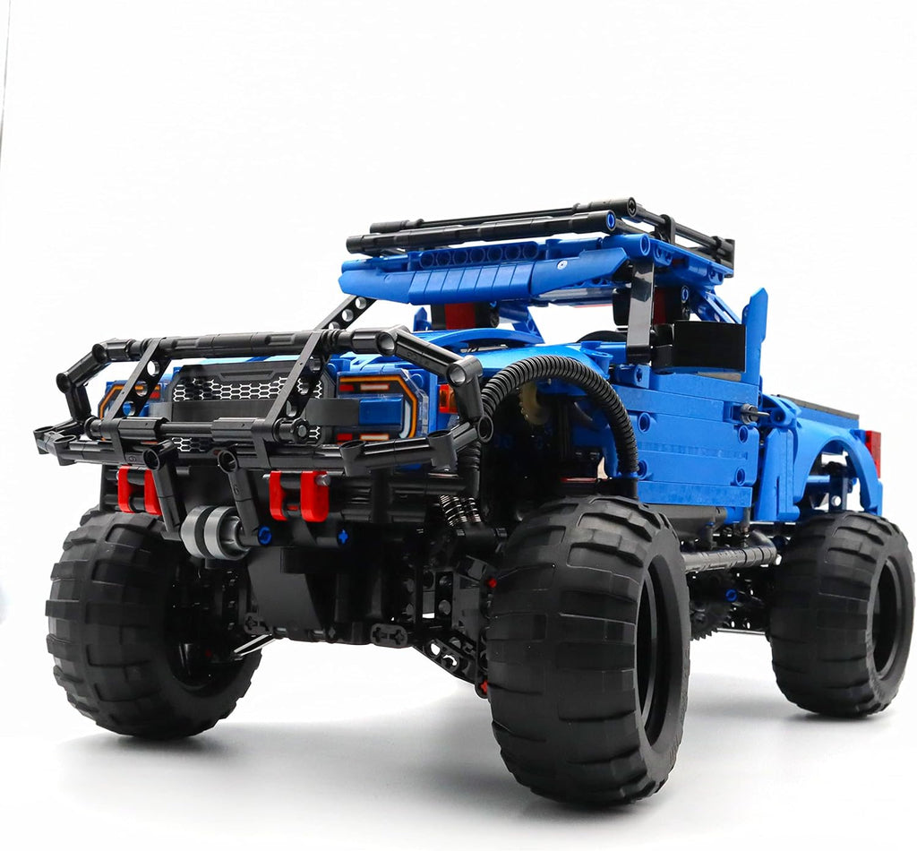 Blue Racing Car Off-Road Vehicle Building Blocks Kit Toy (1630PCS) S993016