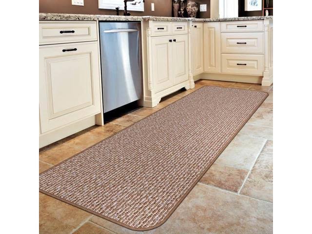 Skid-Resistant Carpet Runner, Praline Brown, 14 ft. x 36 in. G423