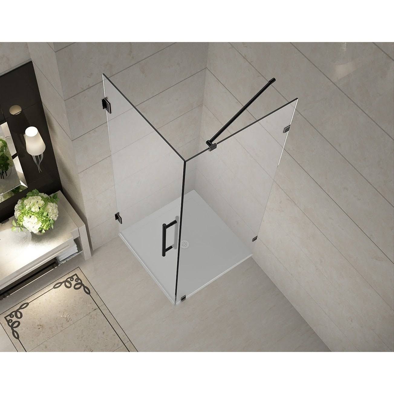 Chrome Frameless Square Shower Enclosure Z21256