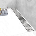 Brushed 304 Stainless Steel Linear Shower Drain 24 inch, Pack of 2 L69094