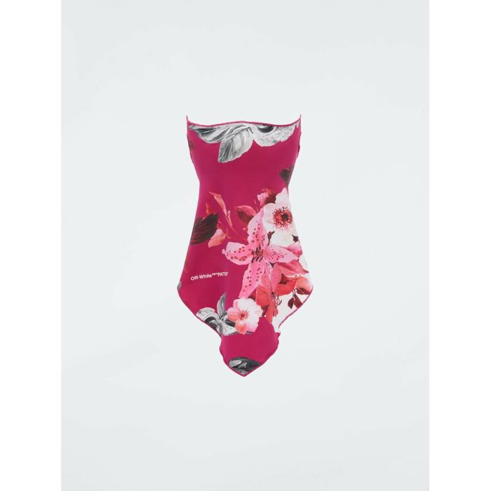 Pink Floral Print Bandana Mask J1705