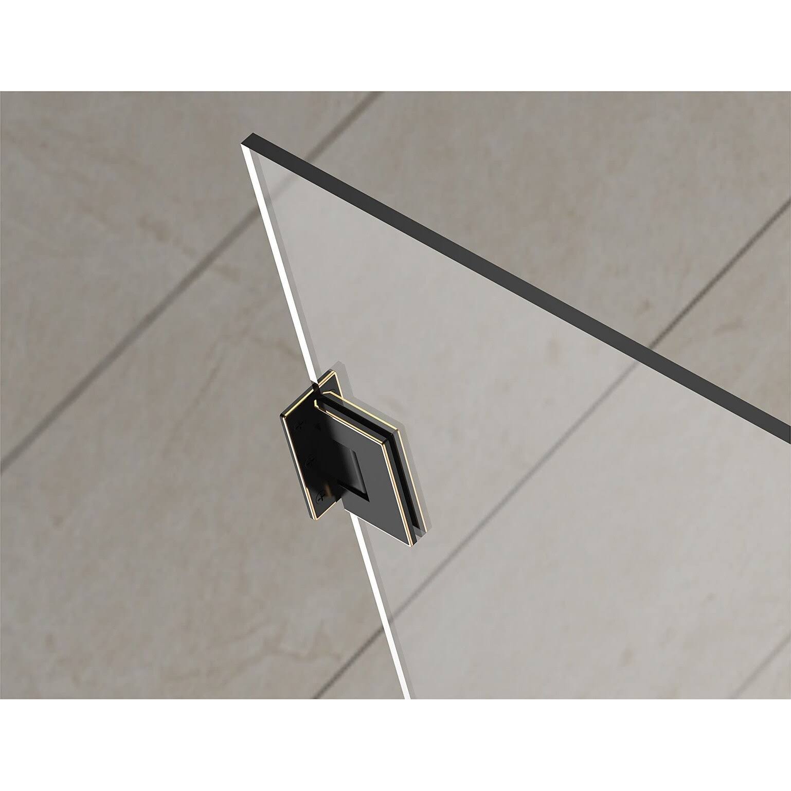 Chrome Frameless Square Shower Enclosure Z21256