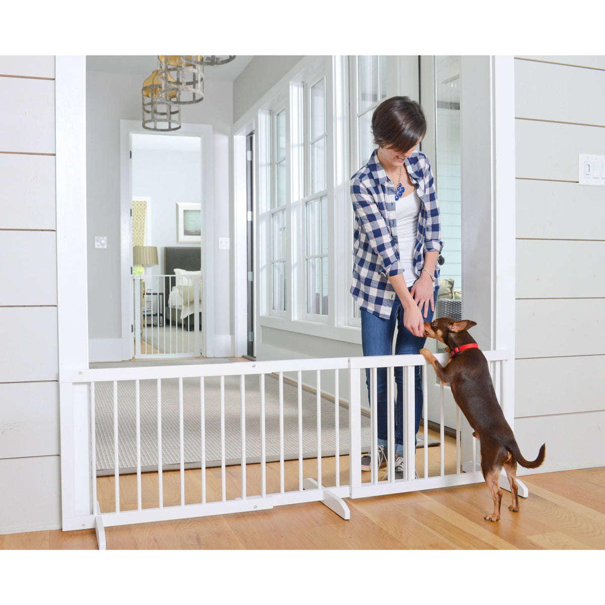 White Step Over Pet Gate S765124