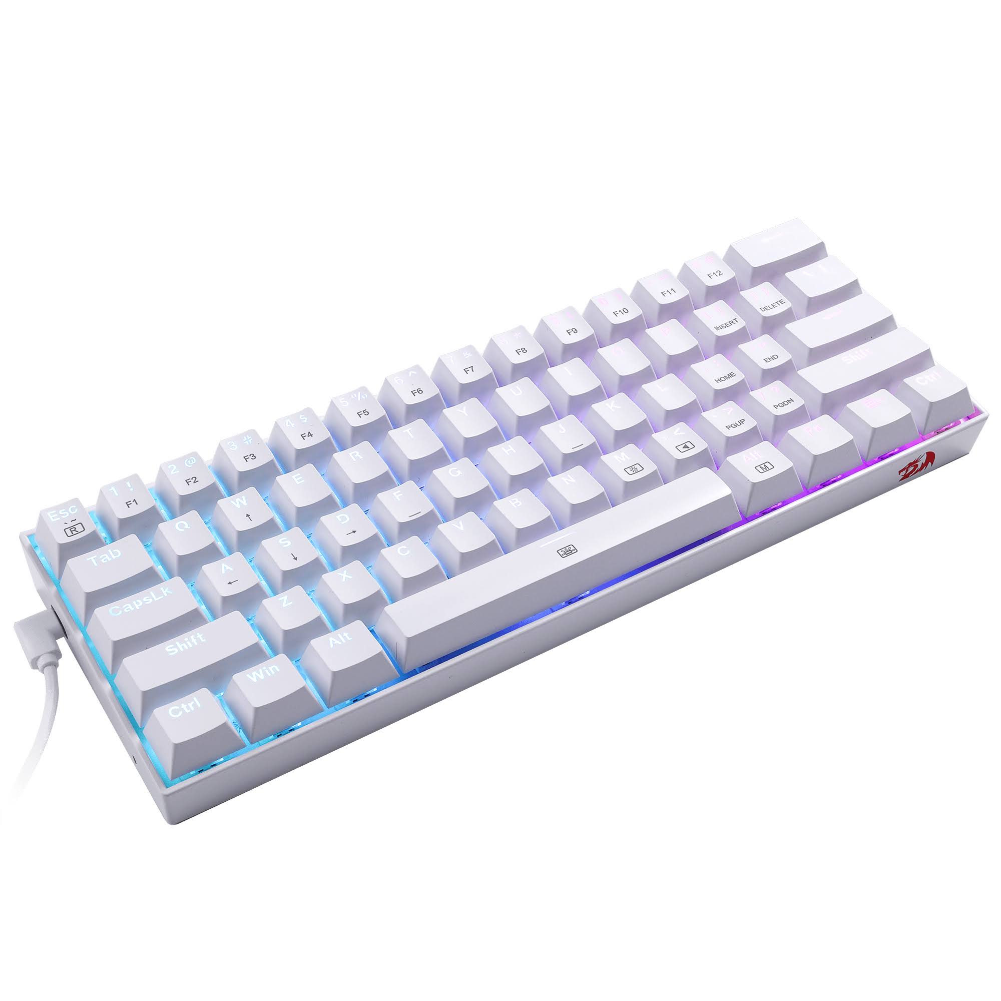 K630 Wired RGB 60% Mechanical Keyboard with Tactile Brown Switch Y6044