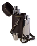7-Piece Flask Set in Leather Carrying Case M370