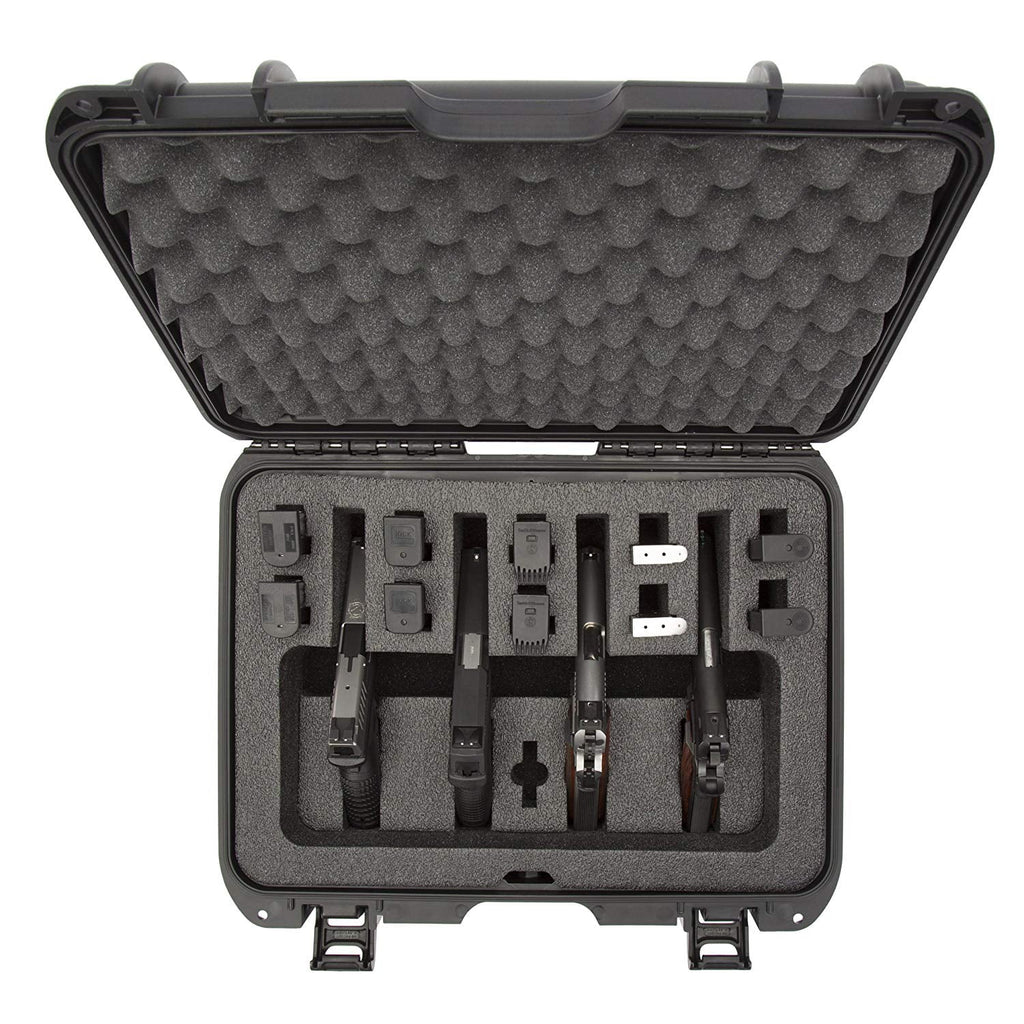 Black Waterproof Gun Case with Custom Foam Insert O507
