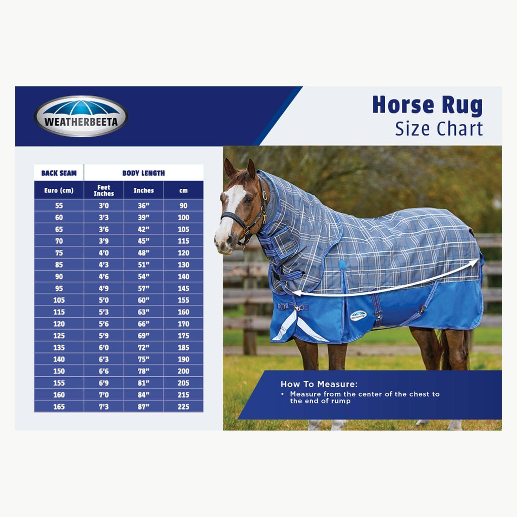 White/Blue Ripshield Detach-A-Neck Fly Sheet I810