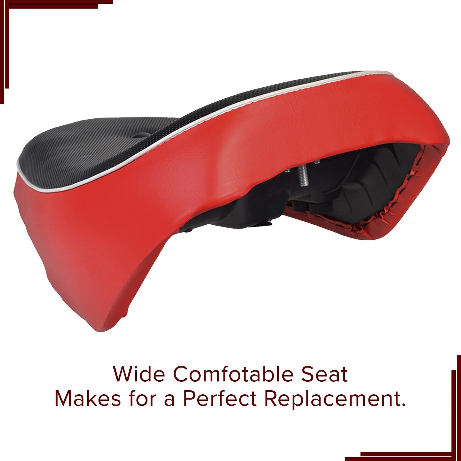 Black & Red Seat for Baja MB165 & Falcon Mini Bikes N1510