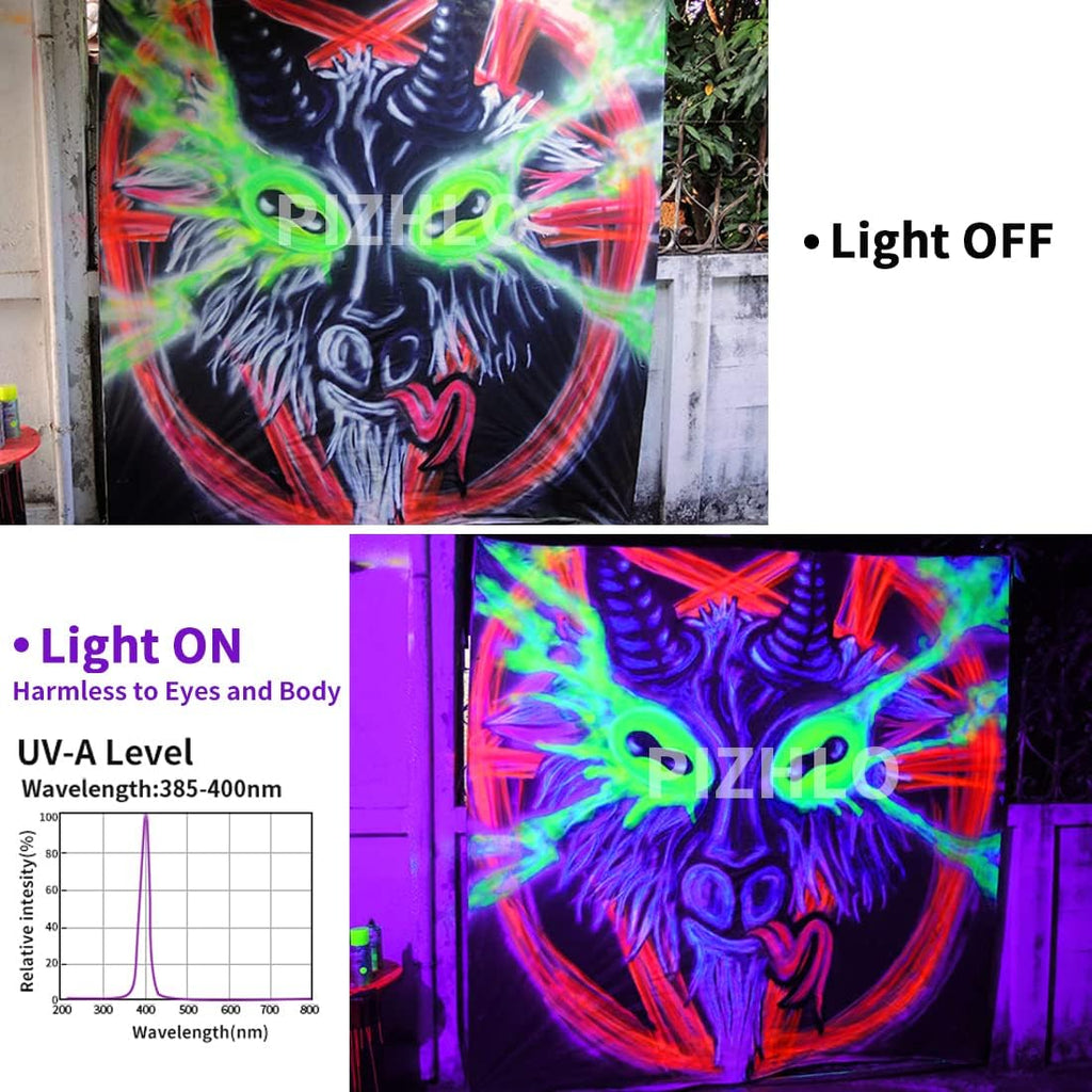 4 Pack 30W Black Light Bar with Switch, Plug and 5ft Cable L34043