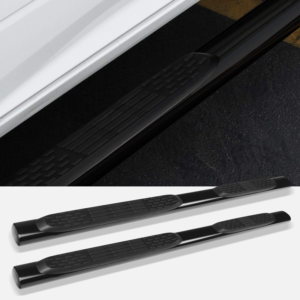 5 Oval Side Step Nerf Bars Black F34089