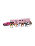 Pink Die Cast Pick Up with Fifth Wheel Z526