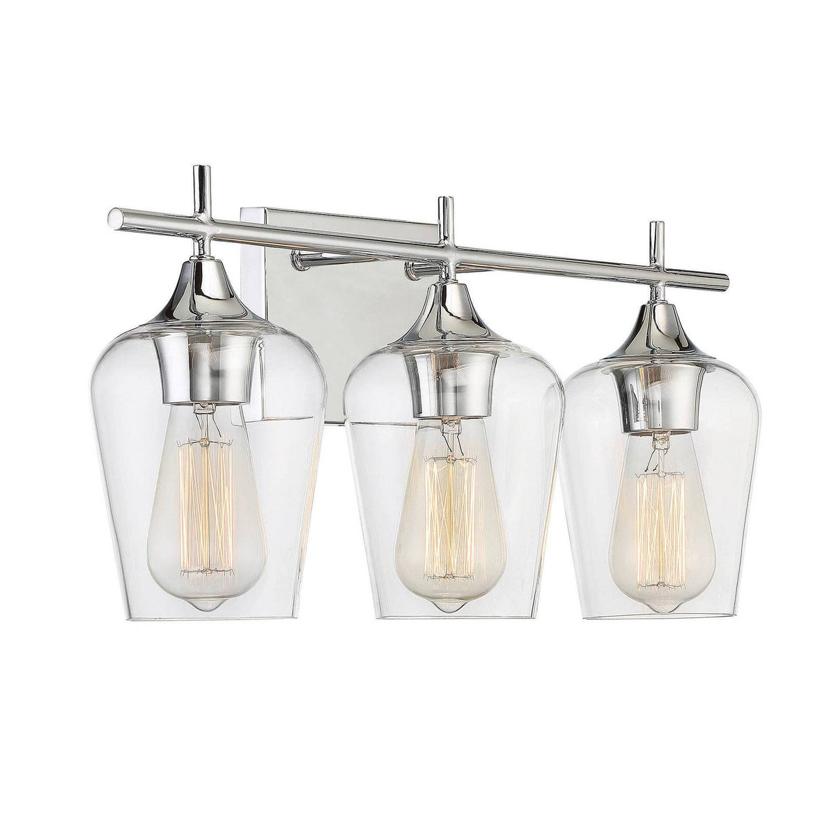 Polished Chrome 3 Light Bath Sconce J495546
