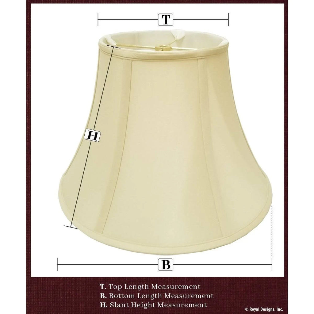 Beige Flare Bottom Outside Corner Scallop Lamp Shade, 10 x 18 x 13 C123