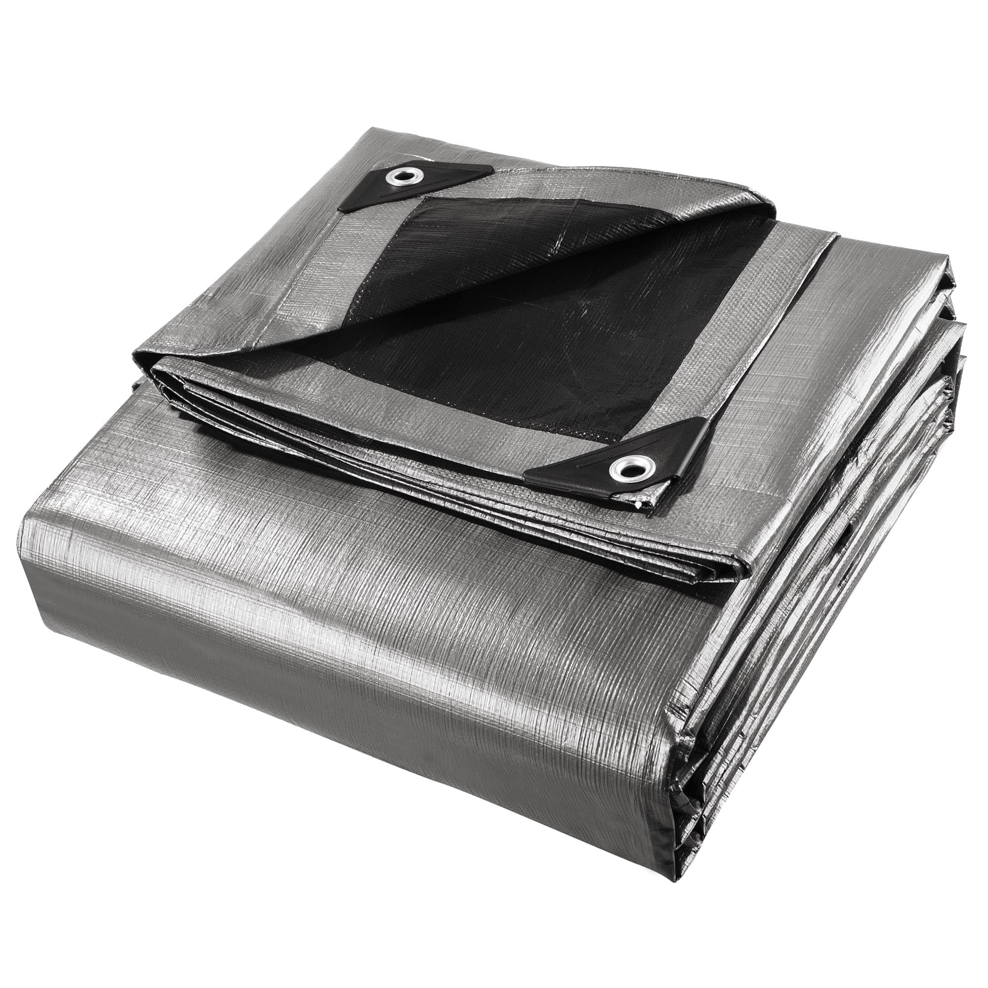 20x30ft Heavy Duty Reinforced Poly Tarp Waterproof Tarpaulin with Eyelets U96754