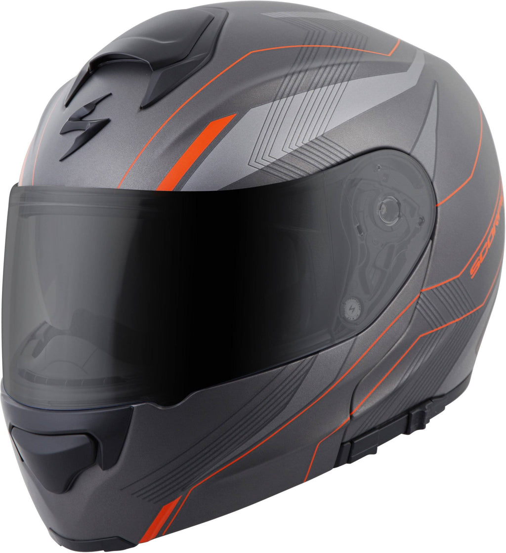 Modular Helmet Grey Orange Size Medium H5739