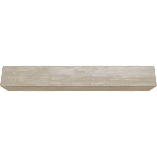 Sandblasted Faux Wood Fireplace Mantel, White Washed V747