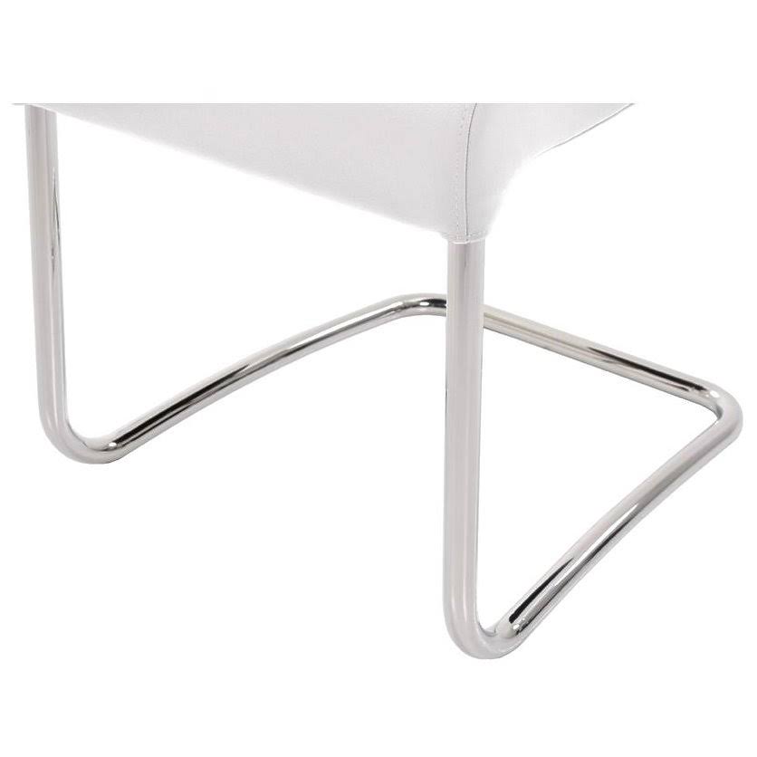 White Leather Dining Chair X686
