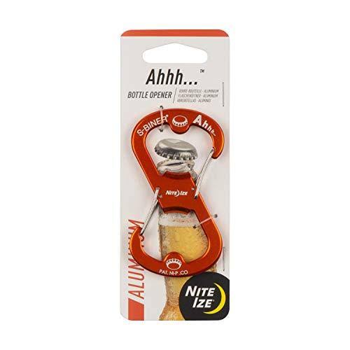 Aluminum Dual Bottle Opener with Double-Sided Carabiner P9388
