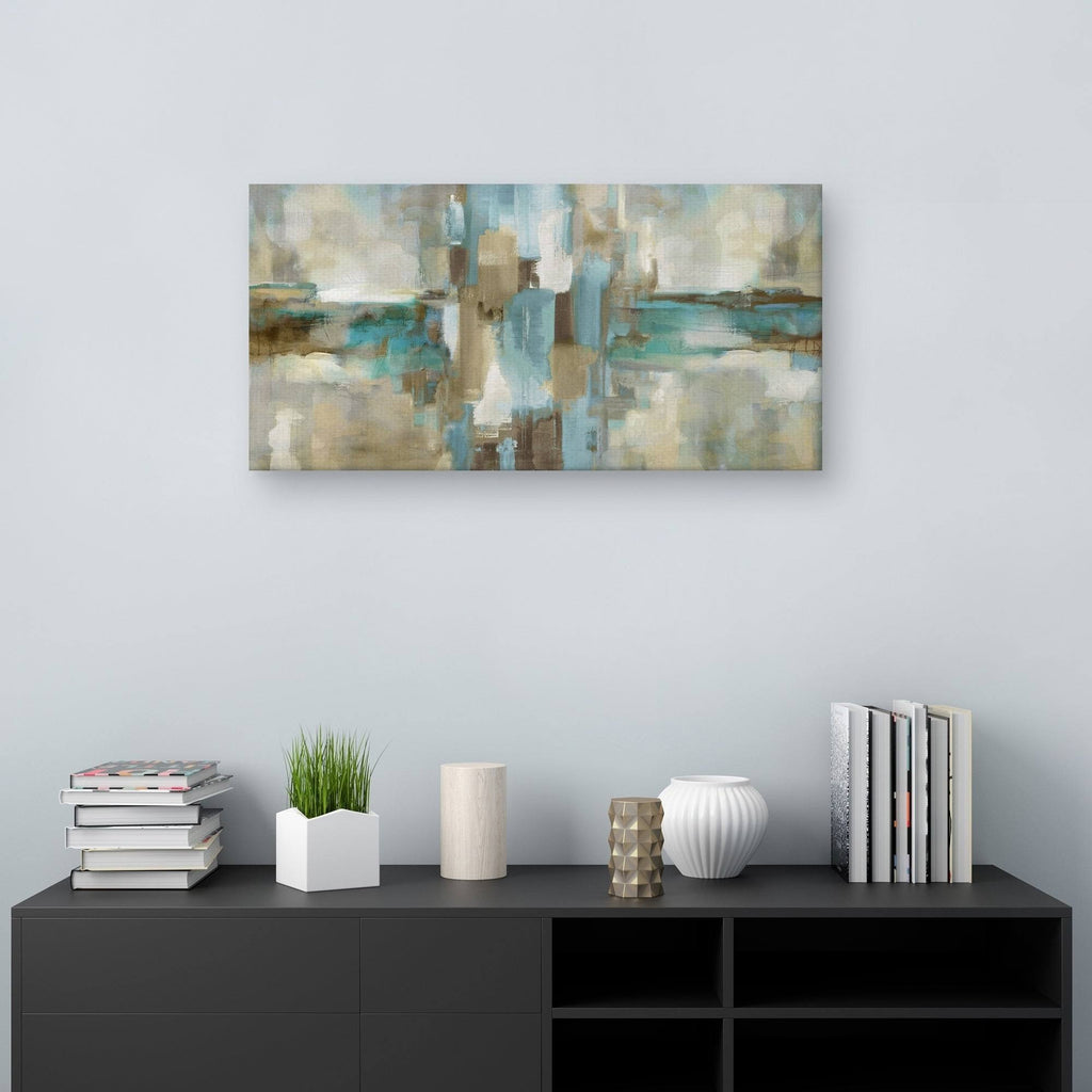 Abstract Canvas Art, 17 inch x 34 inch Z2628