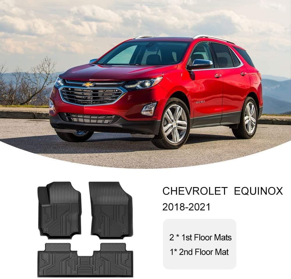 Black Rubber Floor Liner for Chevrolet Equinox N8982