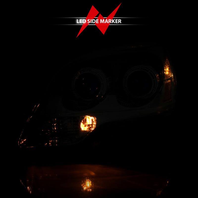 Crystal Headlight Chrome Amber W3278