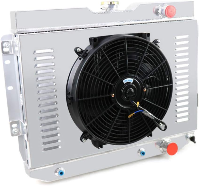 3 Row Core Aluminum Radiator with 14" Fan and Shroud F4895
