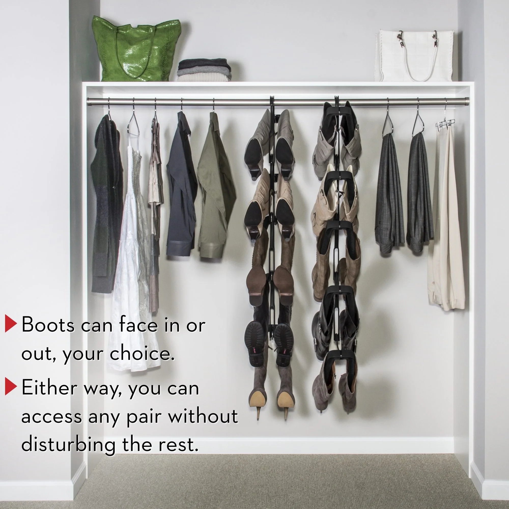 5-Pair Hanging Boot Storage Rack Z248