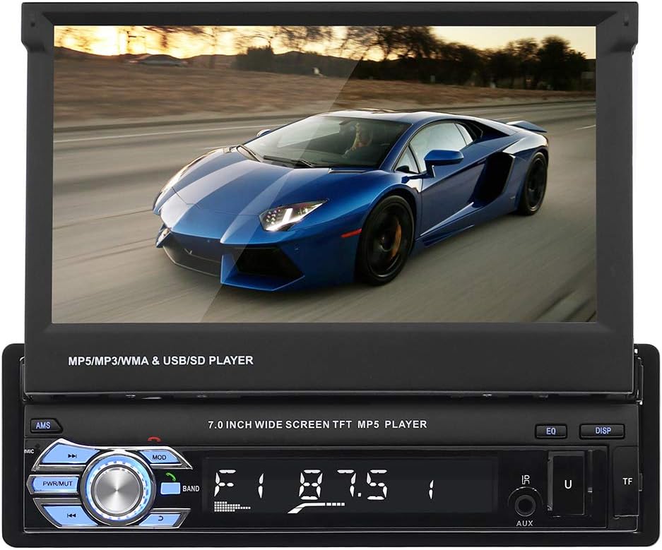 Single Din Touchscreen Car Stereo with Bluetooth FM Radio USB AUX Input C4310