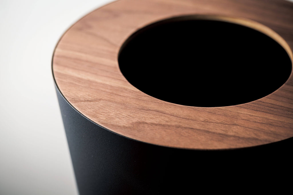 Black Round Trash Can S812681