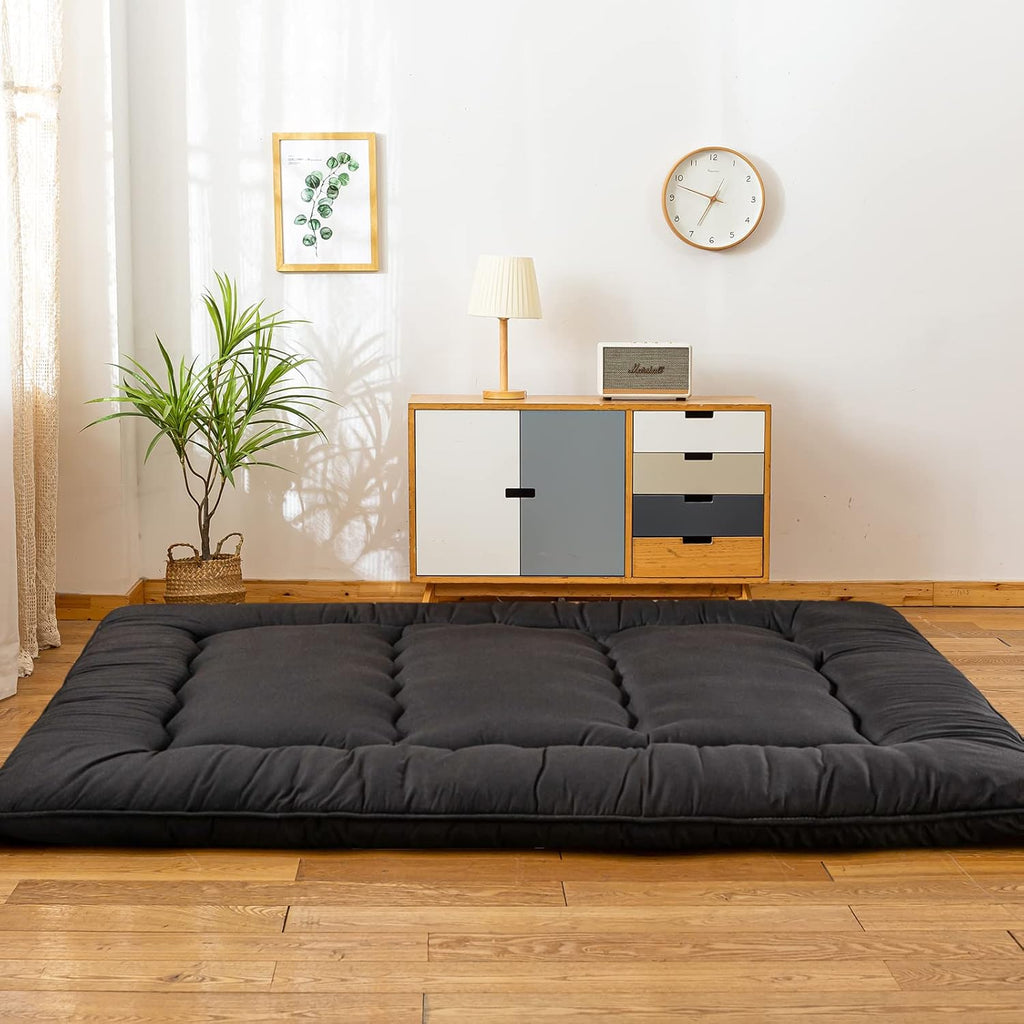 Black Twin Size Roll Up Futon Mattress F842488