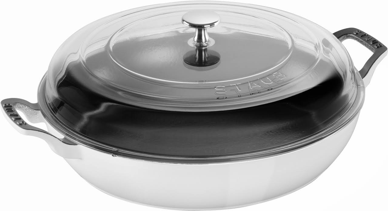 3.5-Quart Cast Iron Braiser with Glass Lid C74323