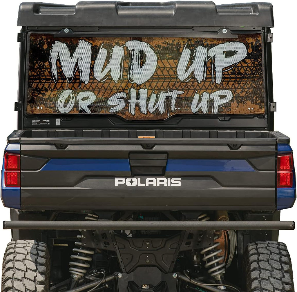 Rear Windshield for Polaris Ranger 900 Crew, 1/4 Thick Light Tint Polycarbonate M117446