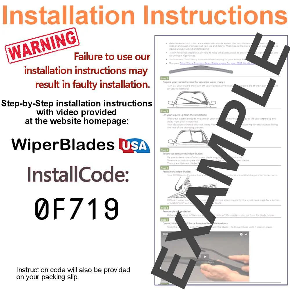 Beam Blade Wipers (Set of 2) A19496