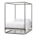 Black Queen Metal Canopy Bed V142