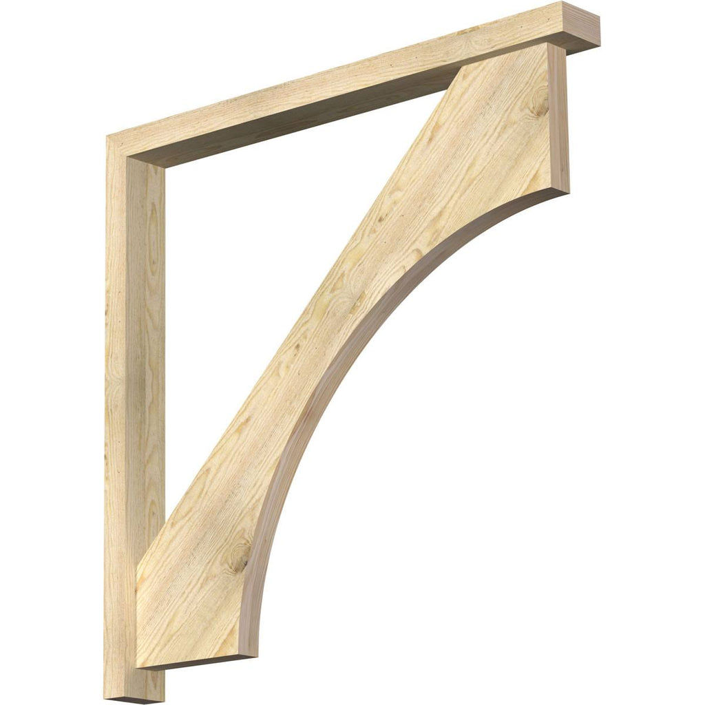 Douglas Fir Rough Sawn Bracket with Offset Brace X52755