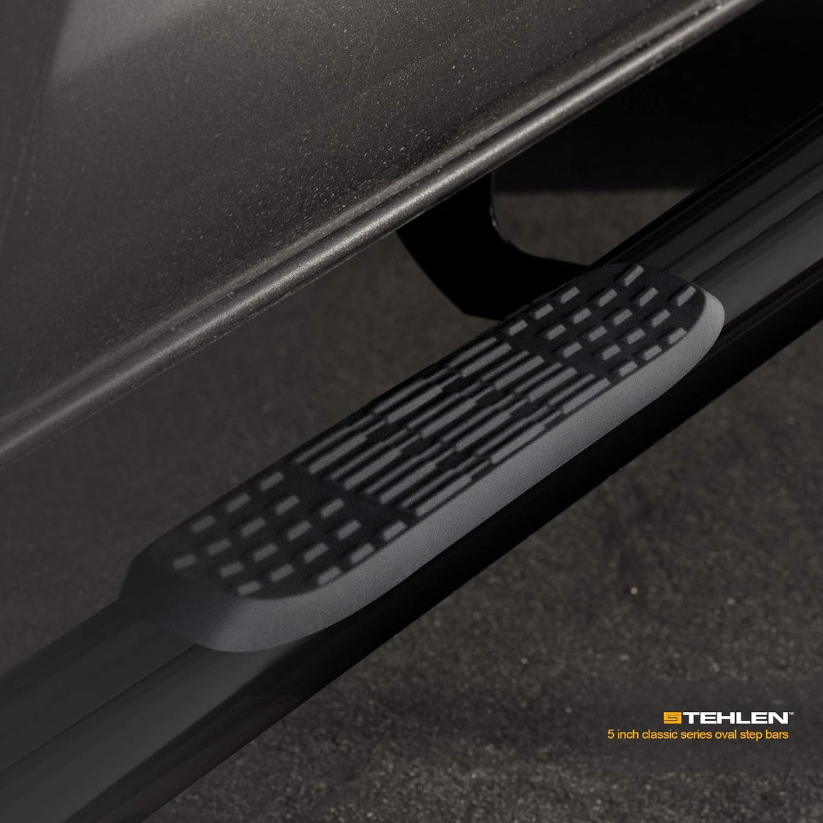 5 Oval Side Step Nerf Bars Black F34089