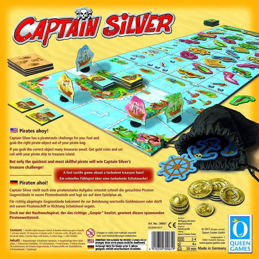 Queen Games Captain Silver - Family Board Game (2-4 Player) R7346