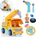 Take Apart Car STEM Toy Building Set with Electric Toy Drill and Remote Control Construction Vehicle F655015