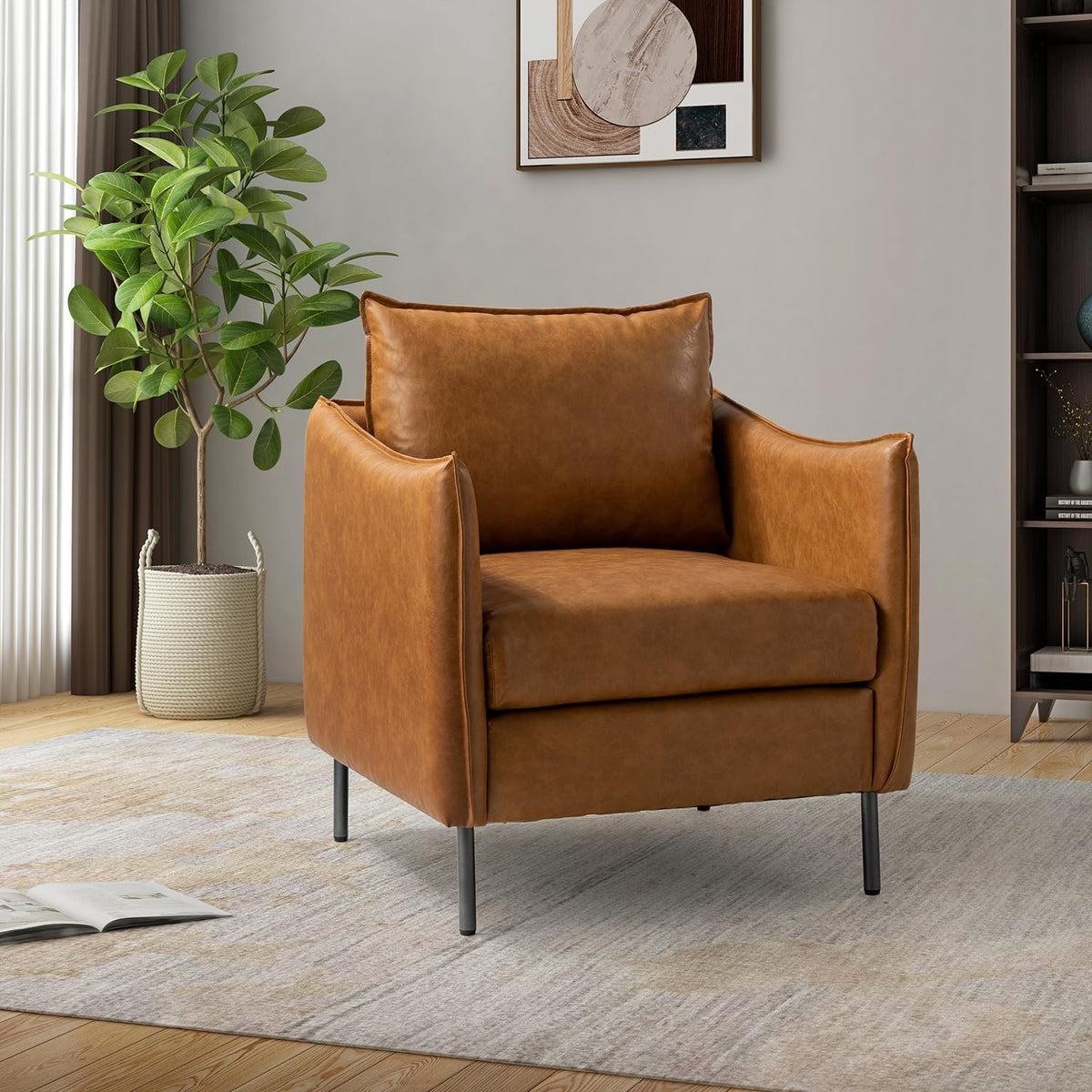 Camel Vintage Armchair Set Of 2 X676402