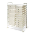 White 15-Drawer Organizer Cart I5852