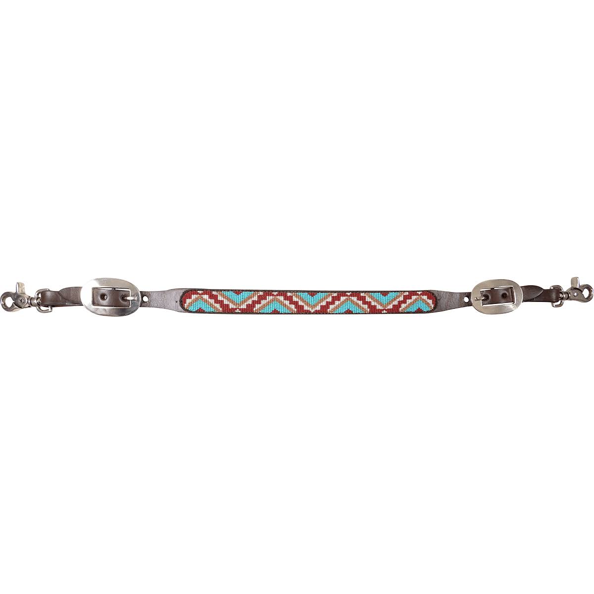 Blue Beaded Wither Strap L819